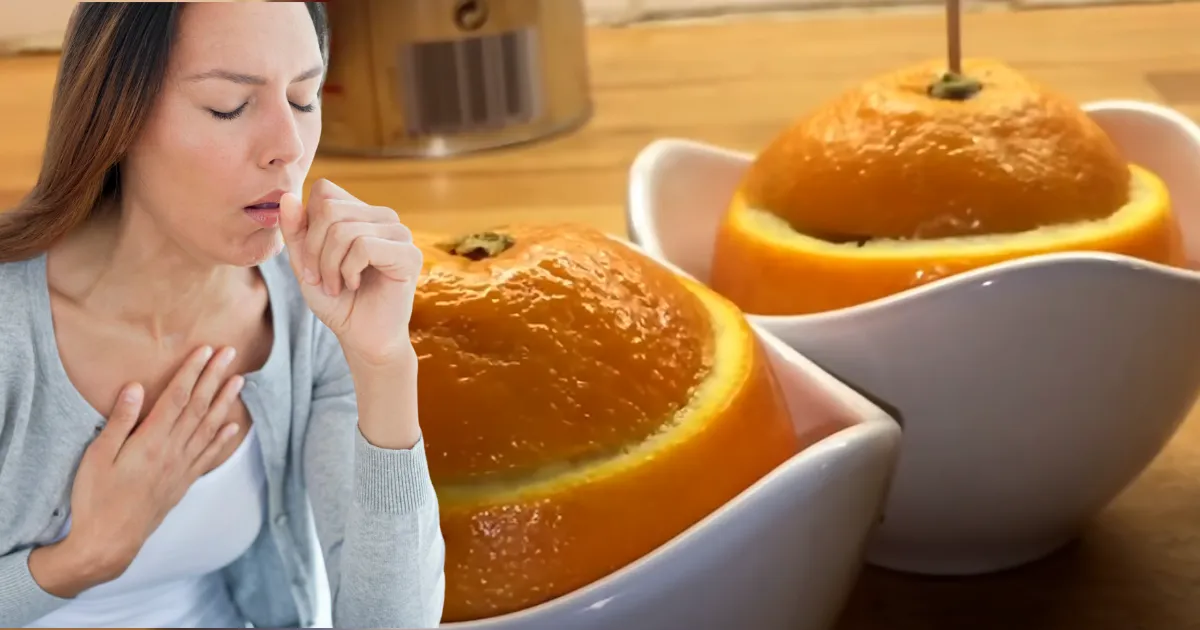how to steam orange for bad cough